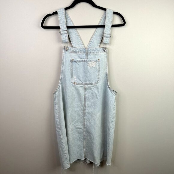 Wild Fable lightwash dress overalls size medium - Picture 1 of 9